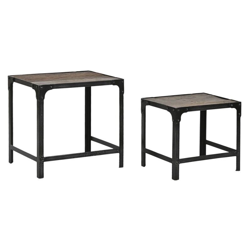 Home ESPRIT|Conjunto de 2 mesas Home ESPRIT Natural 48 x 36 x 45 cm Home ESPRIT|Conjunto de 2 mesas Home ESPRIT Natural 48 x 36 x 45 cm