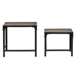 Home ESPRIT|Conjunto de 2 mesas Home ESPRIT Natural 48 x 36 x 45 cm