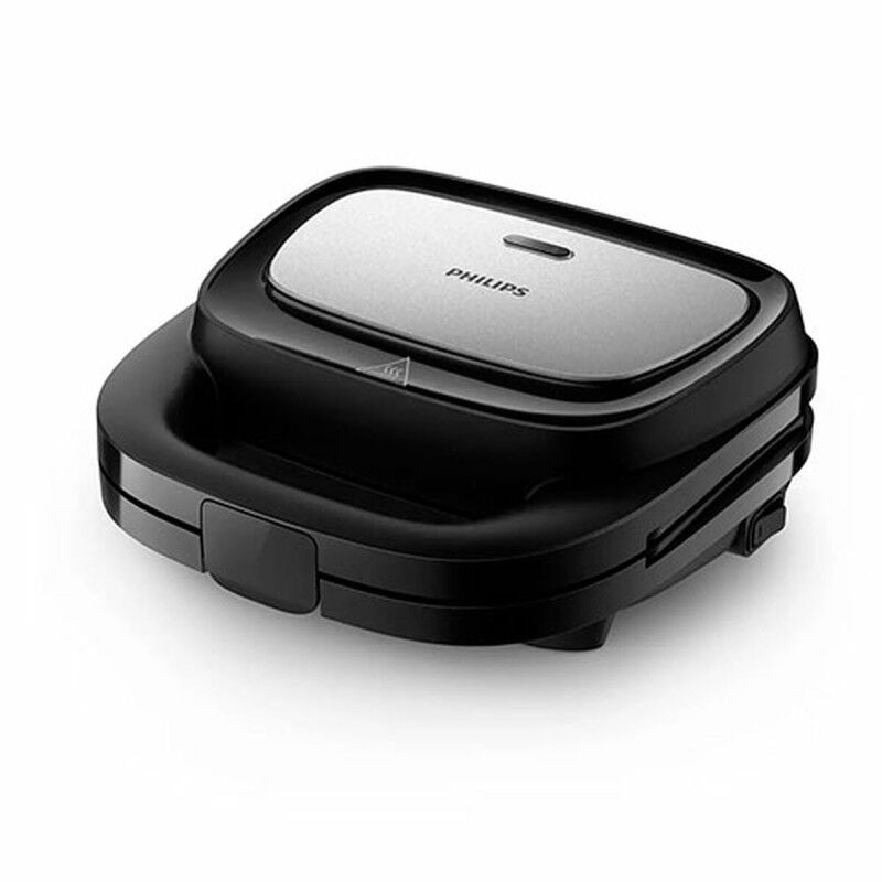 Philips|Sanduicheira Philips SERIE 5000 Preto/Prateado 750 W Philips|Sanduicheira Philips SERIE 5000 Preto/Prateado 750 W