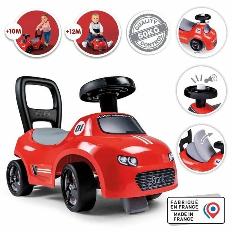 Smoby|Andarilho Smoby Preto Vermelho 2 em 1 Smoby|Andarilho Smoby Preto Vermelho 2 em 1
