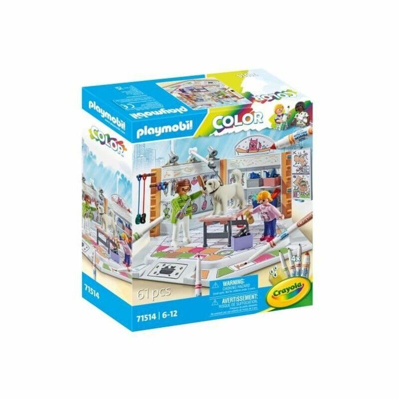 Playmobil|Playset Playmobil Color 71514 Grooming Salon 61 Peças