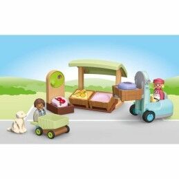 Playmobil|Playset Playmobil Junior 71691 - Organic fruit and vegetable stall 17 Peças
