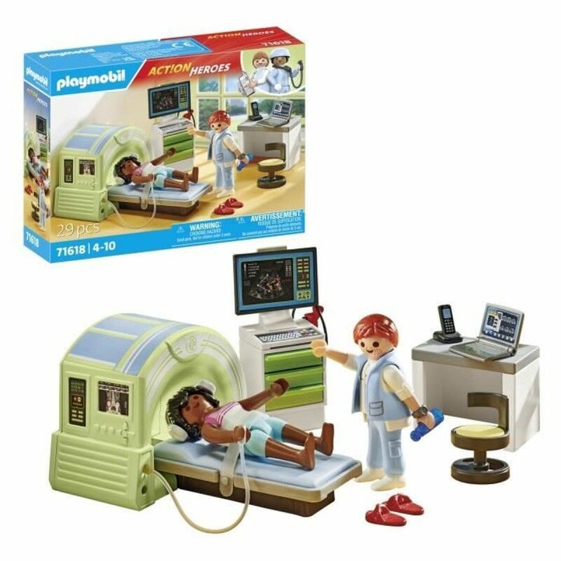 Playmobil|Playset Playmobil 71618 - Patient Medical Scanner 29 Peças
