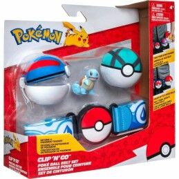 Pokémon|Conjunto de Figuras Pokémon Clip 'N' Go - Squirtle 5 cm 5 Peças