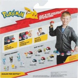 Pokémon|Conjunto de Figuras Pokémon Clip 'N' Go - Squirtle 5 cm 5 Peças