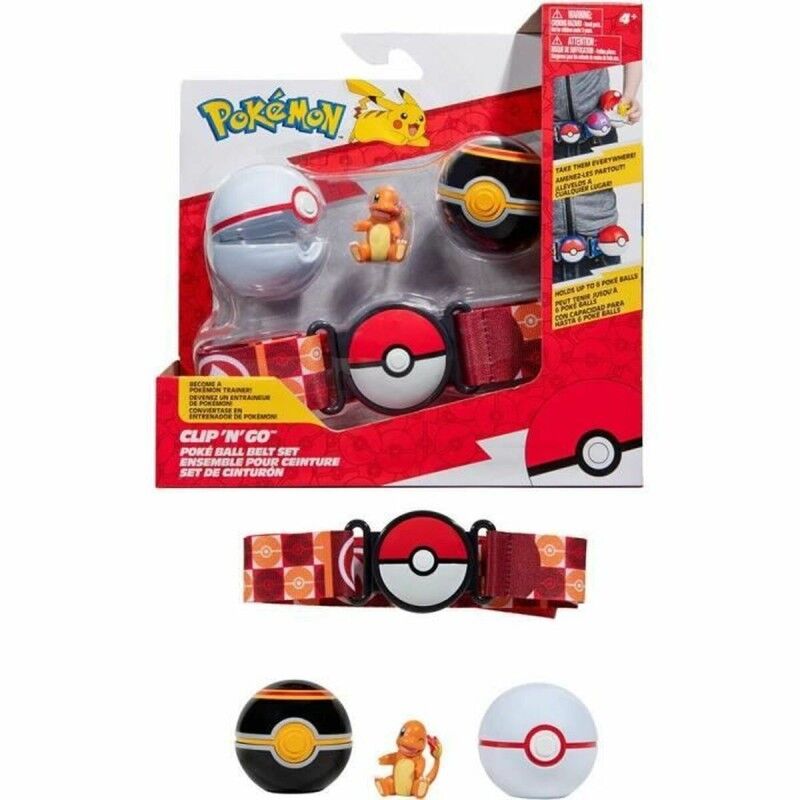 Pokémon|Conjunto de Figuras Pokémon Clip 'N' Go - Charmander 5 cm 5 Peças Pokémon|Conjunto de Figuras Pokémon Clip 'N' Go - Charmander 5 cm 5 Peças