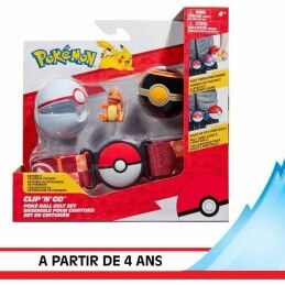 Pokémon|Conjunto de Figuras Pokémon Clip 'N' Go - Charmander 5 cm 5 Peças
