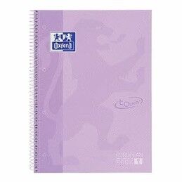 Oxford|Caderno Oxford EUROPEANBOOK 1 Lavanda Pastel A4+ 80 Folhas 5 Peças (2 Unidades)