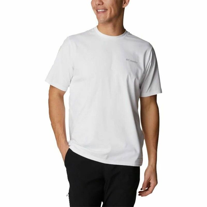 Columbia|Camisola de Manga Curta Homem Columbia Sun Trek Branco Homem Columbia|Camisola de Manga Curta Homem Columbia Sun Trek Branco Homem