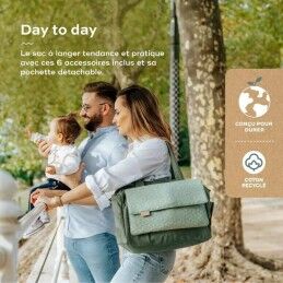 Babymoov|Bolsa para Troca de Fraldas Babymoov Abstract Verde