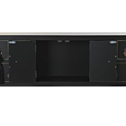 DKD Home Decor|Mesa de apoio DKD Home Decor 95 x 26 x 79 cm Abeto Preto Dourado Metal Branco Madeira MDF