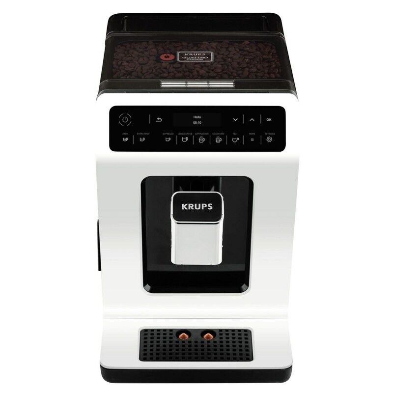 Krups|Cafeteira Superautomática Krups EA891110 Branco Preto 1450 W 2,5 L 250 g Krups|Cafeteira Superautomática Krups EA891110 Branco Preto 1450 W 2,5 L 250 g