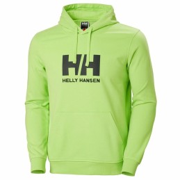 Polar com Capuz Homem HH LOGO Helly Hansen 33977 395 Verde