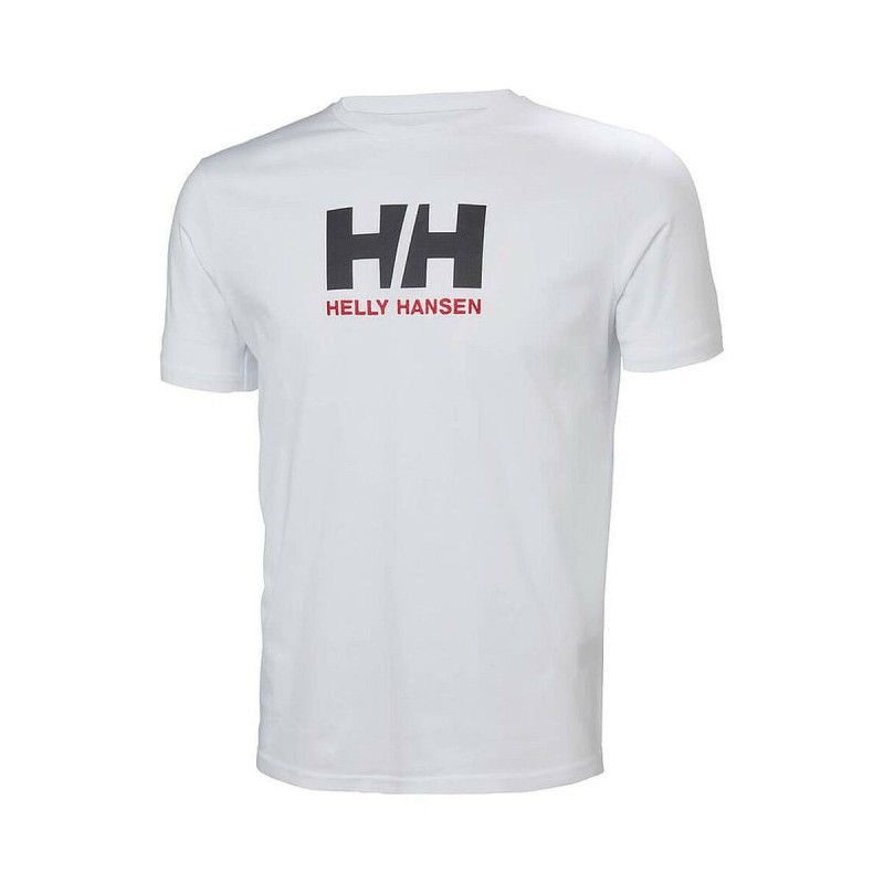 Camisola de Manga Curta Homem LOGO Helly Hansen 33979 001 Branco