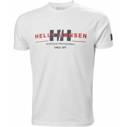 Camisola de Manga Curta Homem RWB GRAPHIC Helly Hansen 53763 001 Branco