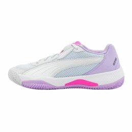 Puma|Sapatilhas de Pádel para Adultos Puma NOVA Court Branco Lilás