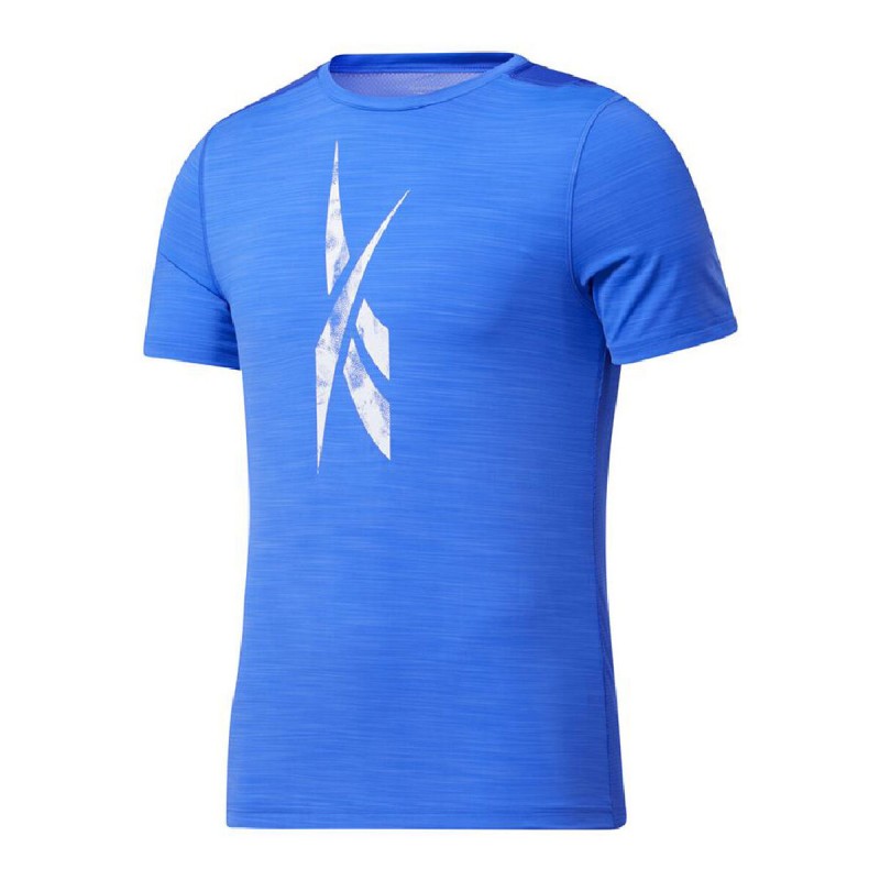 Camisola de Manga Curta Homem Reebok Workout Ready Activchill Azul