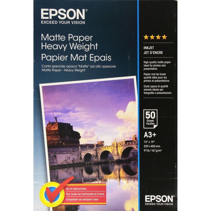 Epson|Papel fotográfico mate Epson C13S041264 A3 Epson|Papel fotográfico mate Epson C13S041264 A3
