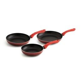 Quid|Conjunto de Frigideiras Quid Tokio Vermelho Metal (3 pcs)