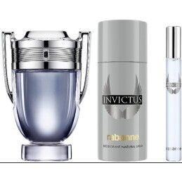 Paco Rabanne|Conjunto de Perfume Homem Paco Rabanne Invictus 3 Peças
