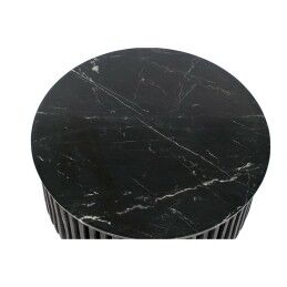 DKD Home Decor|Mesa de apoio DKD Home Decor Preto Mármore 90 x 90 x 45 cm Madeira de mangueira