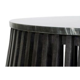 DKD Home Decor|Mesa de apoio DKD Home Decor Preto Mármore 90 x 90 x 45 cm Madeira de mangueira