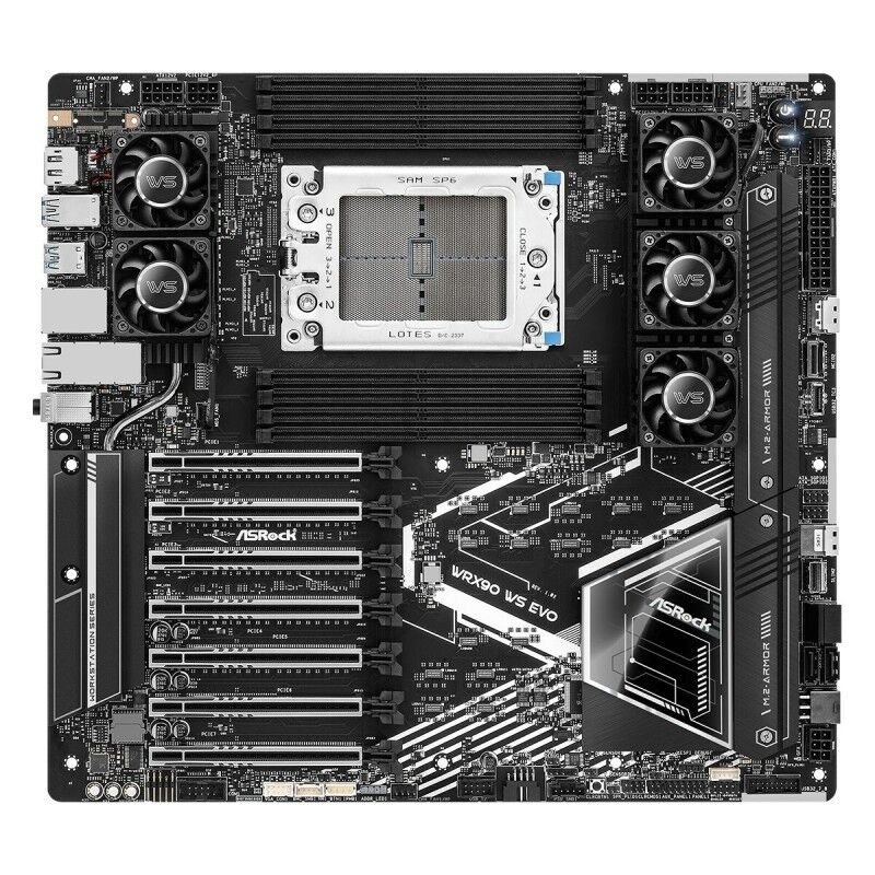 ASRock|Placa Mãe ASRock WRX90 WS EVO AMD STR5 AMD WRX90 ASRock|Placa Mãe ASRock WRX90 WS EVO AMD STR5 AMD WRX90