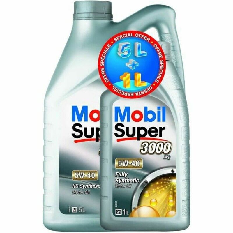Mobil|Óleo de Motor para Automóveis Mobil S3000 5W40 6 L Mobil|Óleo de Motor para Automóveis Mobil S3000 5W40 6 L