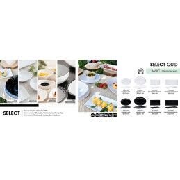 Quid|Tabuleiro Quid Select Basic Branco Melamina 25 x 18 cm (24 Unidades)