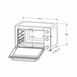 Continental Edison|Mini forno elétrico Continental Edison CEMF60B3