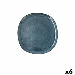 Bidasoa|Prato de Jantar Bidasoa Ikonic Azul Cerâmica 20,2 x 19,7 x 1,3 cm (6 Unidades) (Pack 6x)