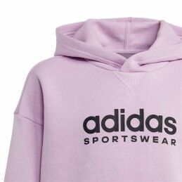 Adidas|Camisola com Capuz Menina Adidas All Szn Hd Cor de Rosa