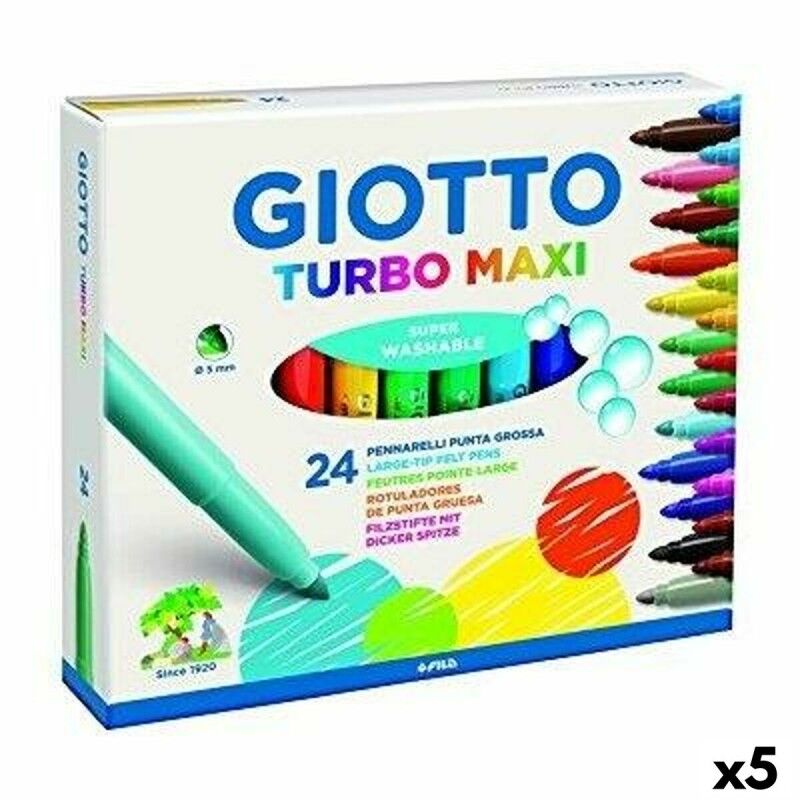 Giotto|Rotuladores Giotto Turbo Maxi Multicolor (5 Unidades)