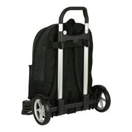 Paul Frank|Mochila Escolar com Rodas Paul Frank Team player Preto 30 x 46 x 14 cm