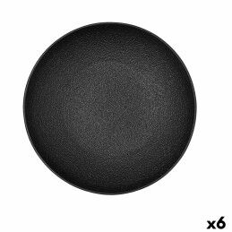 Bidasoa|Saladeira Bidasoa Fosil Preto Cerâmica 25,4 x 25,4 x 5,2 cm (6 Unidades)