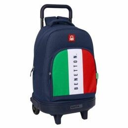Benetton|Mochila Escolar Benetton Flag Azul Marinho 33 x 45 x 22 cm