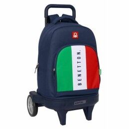 BlackFit8|Mochila Escolar com Rodas Evolution BlackFit8 Oxford Azul escuro (32 x 42 x 15 cm)