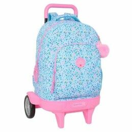BlackFit8|Mochila Escolar com Rodas 905 BlackFit8 M313G Cor de Rosa (32 x 42 x 15 cm)