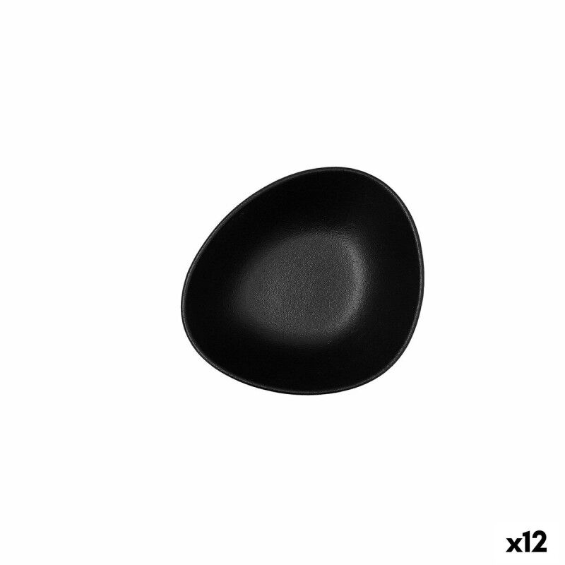 Bidasoa|Tigela Bidasoa Fosil Preto Cerâmica Oval 14 x 12,4 x 4,8 cm (12 Unidades) Bidasoa|Tigela Bidasoa Fosil Preto Cerâmica Oval 14 x 12,4 x 4,8 cm (12 Unidades)