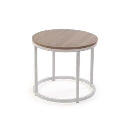 Versa|Conjunto de 2 mesas Versa Aurea Branco 48 x 48 x 42 cm 80 x 80 x 48 cm