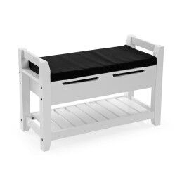 Home ESPRIT|Sapateira Home ESPRIT Preto Natural 80 x 31 x 32 cm