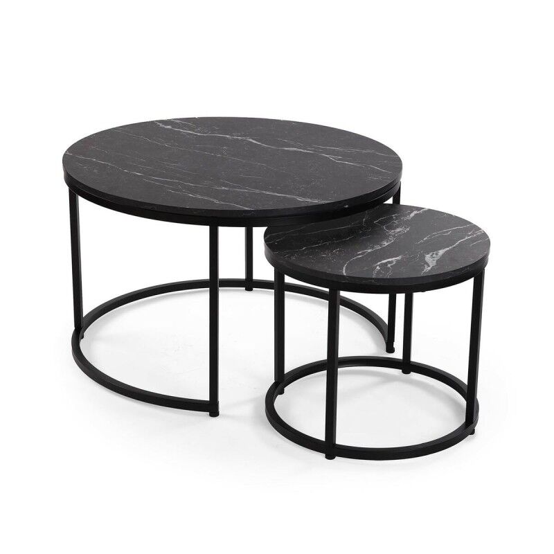Versa|Conjunto de 2 mesas Versa Aurea 48 x 48 x 42 cm 80 x 80 x 48 cm Versa|Conjunto de 2 mesas Versa Aurea 48 x 48 x 42 cm 80 x 80 x 48 cm