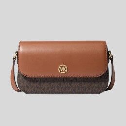 Michael Kors|Mala a Tiracolo Michael Kors 35F4GTVC1B-BROWN Castanho 21 x 14 x 4,5 cm