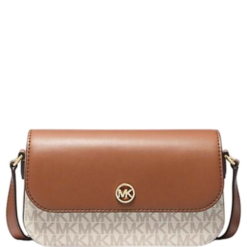 Michael Kors|Mala a Tiracolo Michael Kors 35F4GTVC1B-VANILLA Bege 21 x 14 x 4,5 cm Michael Kors|Mala a Tiracolo Michael Kors 35F4GTVC1B-VANILLA Bege 21 x 14 x 4,5 cm
