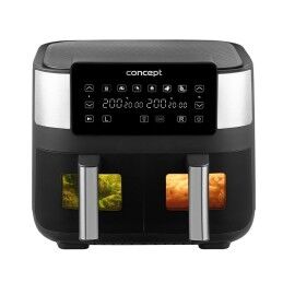 Concept|Fritadeira de Ar Concept FR8000 Preto Prateado 2850 W 8 L