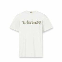 Timberland|Camisola de Manga Curta Homem Timberland Kennebec River Camo Linear Logo Branco