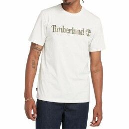Timberland|Camisola de Manga Curta Homem Timberland Kennebec River Camo Linear Logo Branco