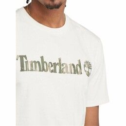Timberland|Camisola de Manga Curta Homem Timberland Kennebec River Camo Linear Logo Branco