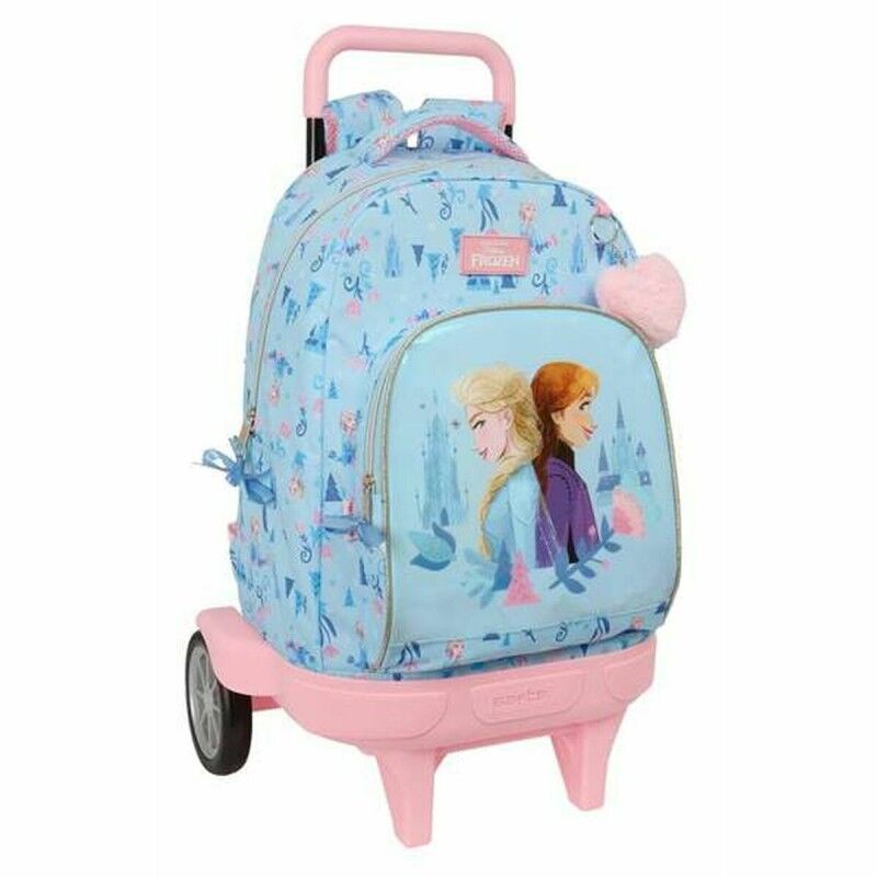 Frozen|Mochila Escolar com Rodas Frozen Ice magic Azul 33 x 45 x 22 cm Frozen|Mochila Escolar com Rodas Frozen Ice magic Azul 33 x 45 x 22 cm