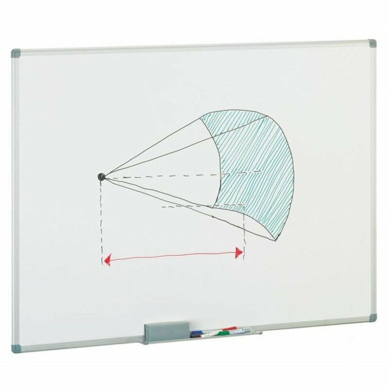 Faibo|Quadro magnético Faibo Melamina 100 x 150 cm Branco Alumínio